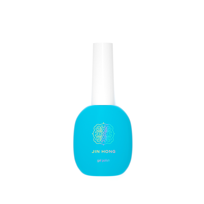 15ml custom made round color coat uv gel empty nail polish glass bottle with brush