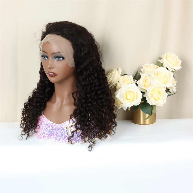 Human Hair Lace Wigs 13x4 Custom Lace Frontal Wigs Deep Wave