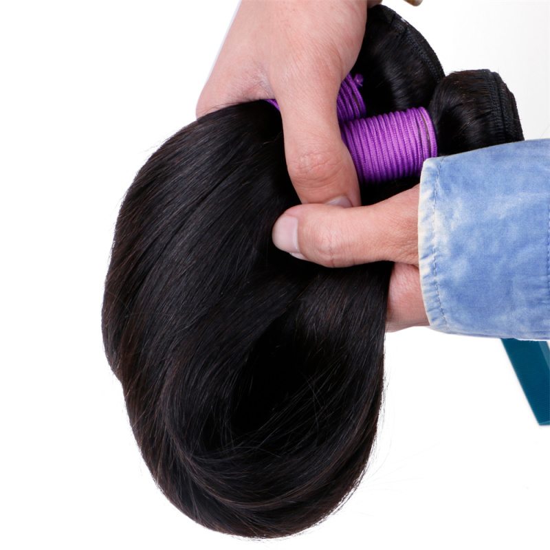 Wholesale Virgin Brazilian Human Straight Hair Weave 10-32inches natural Black Cheap Brazilian Hair Bundles 100g