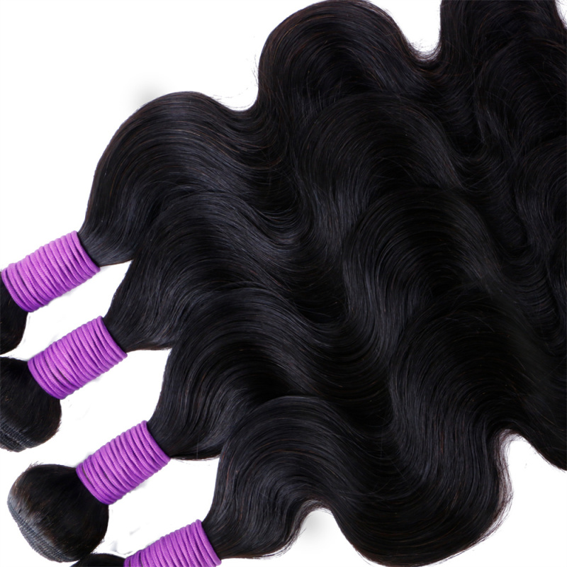 Wholesale Virgin Brazilian Human Body Wave Hair Weave 8-30inches natural Black Cheap Brazilian Hair Bundles