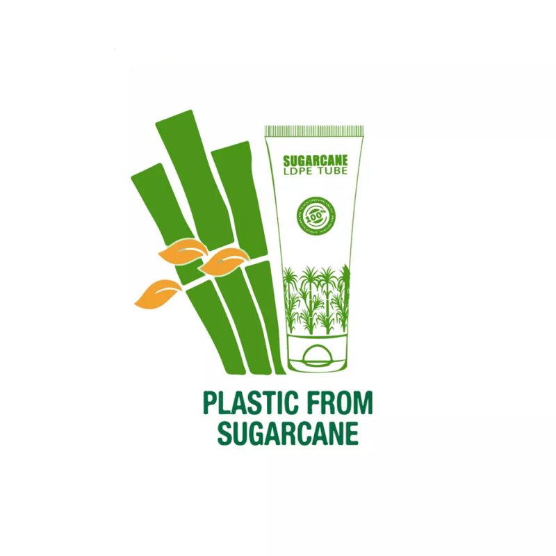 Customized Sugarcane Soft Tube Sugar Cosmetic Tube Eco Biodegradable Sugarcane Lotion Tube 150 Ml