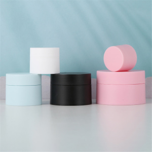 Customized color 5g 15g 20g round plastic jars for cosmetics for skin care