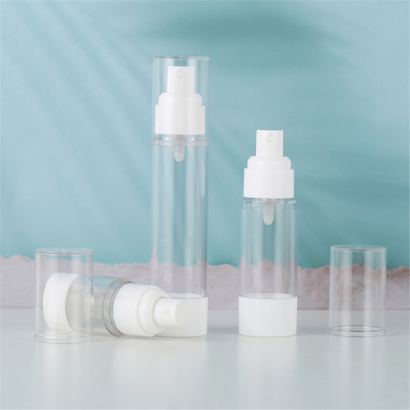 Wholesale plastic empty 15ml 30ml 50ml airless pump bottle