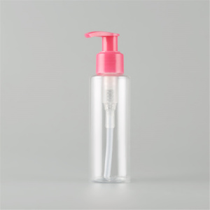 24/410 100ml PET bottle plastic bottle with pink lotion pump