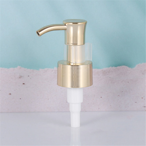 Ready to ship aluminium 24mm gold lotion pump with cilp for personal care