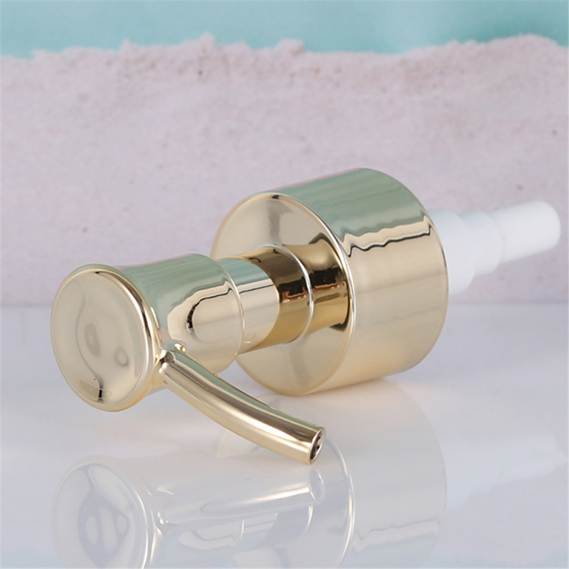 Ready to ship aluminium 24mm gold lotion pump with cilp for personal care
