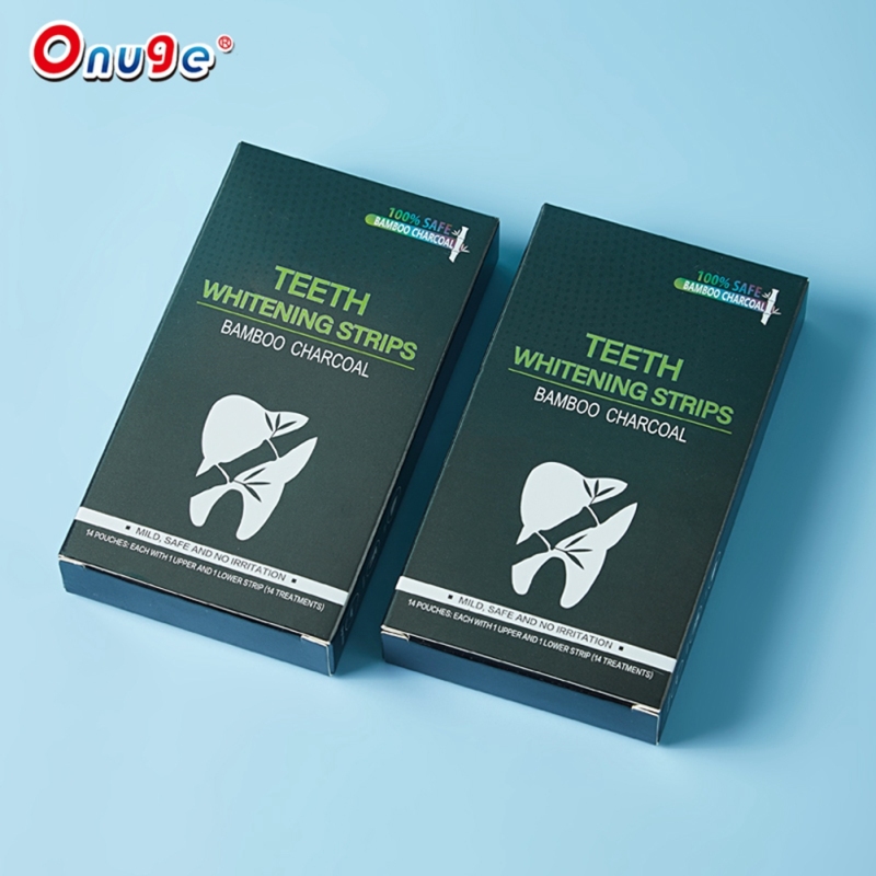 Non Peroxide Charcoal Teeth Whitening Strips