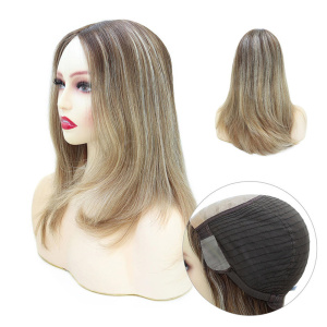 Natural looking 100% Chinese Cuticle Remy Hair Wholesale Factory Price 12.5 Inch Hair Wig Toupee for Women Human Hair Touper
