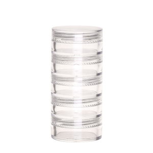 5g 10g stackable nails salon art glitter container wholesale cosmetic powder empty jars for single eyeshadow