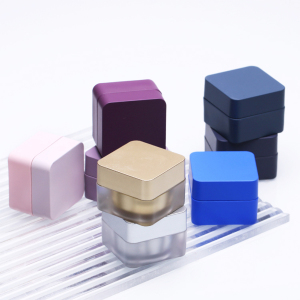 5g square plastic color gel jar acrylic colour paint cosmetic loos powder container
