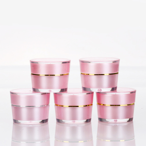 5g free sample cosmetic lotion container pink acrylic paint nail polish pots