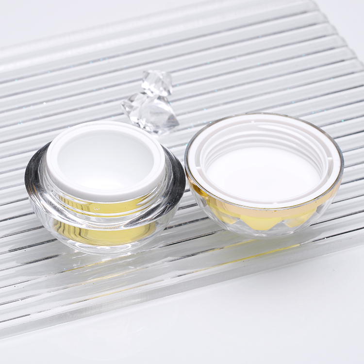 15g 30g 50g spherical round global acrylic plastic eye cream with customized color skin care product container cream jar bottle