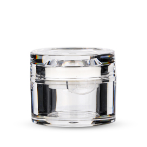 5g cheap clear acrylic plastic pot luxurious custom cosmetic sifter container for nail cylinder