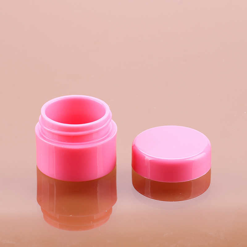 Cosmetic plastic containers 4g white pp nail gel jar with screw cap for sample face cream