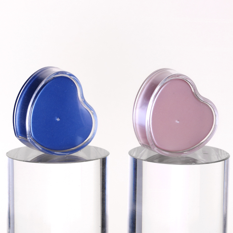 High Quality 5g Heart Shape Acrylic Plastic Cosmetic Containers