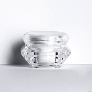 3g 5g square gel polish nail polish jar empty transparent powder container for glitter