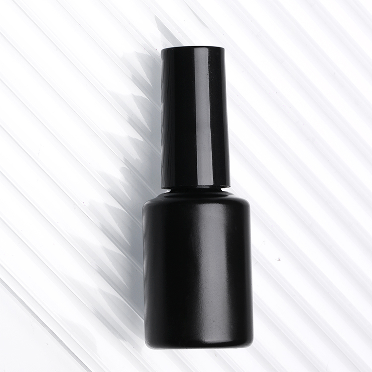 5ml-10ml custom print nail polish black nail glue plastic bottles uv gel nail design bottle