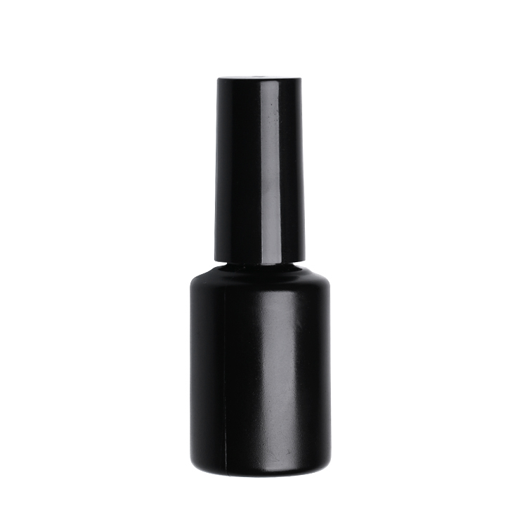 5ml-10ml custom print nail polish black nail glue plastic bottles uv gel nail design bottle