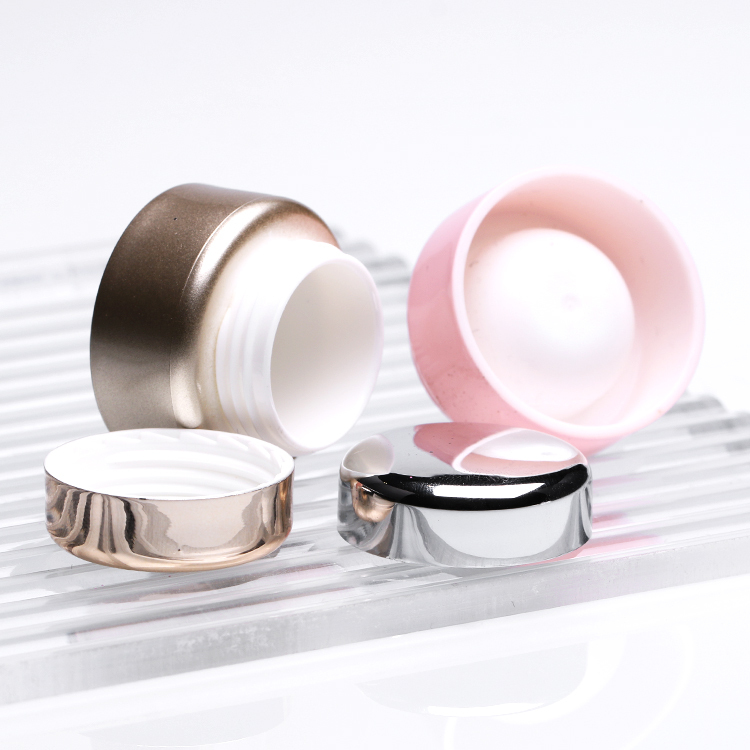 5g Eco Friendly Cosmetic Jar Cute Pink White Pp 5g Lipscrub Container Plastic Jar With Gold Lid For Cream