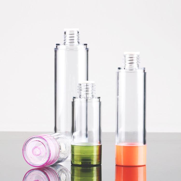 15ml 30ml 50ml 80ml 120ml clear plastic airless pump bottle empty eye cream container for nail