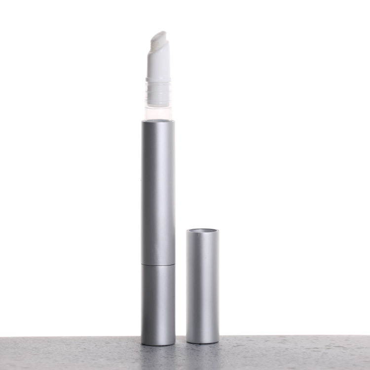 2.5ml 4ml black/white/silver/gold lip gloss tube container empty cuticle oil nail polish twist pen with brush