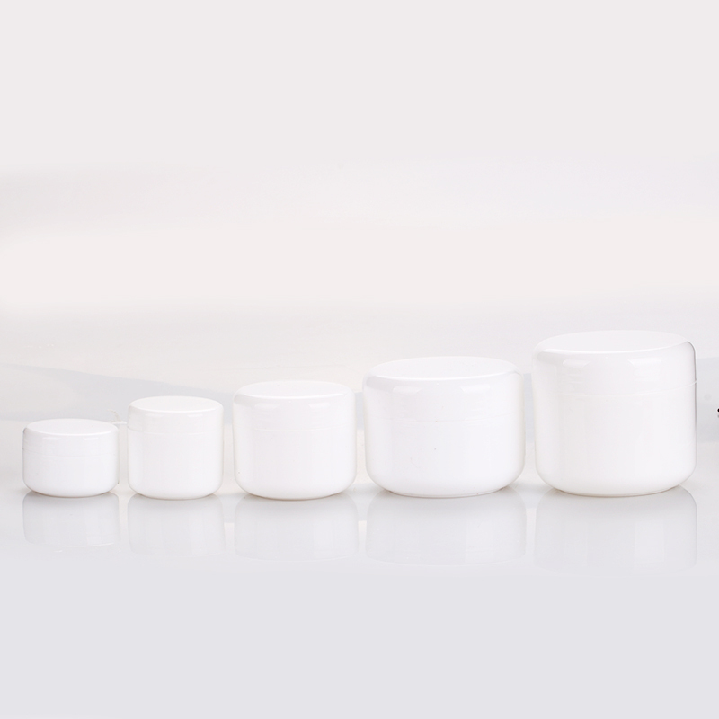 20g 30g 50g 100g 150g empty plastic cream jar white nail cosmetic containers single layers