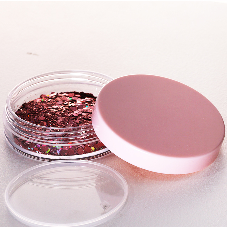 New style 10g round elasticated net powder compact packaging cosmetic face powder container
