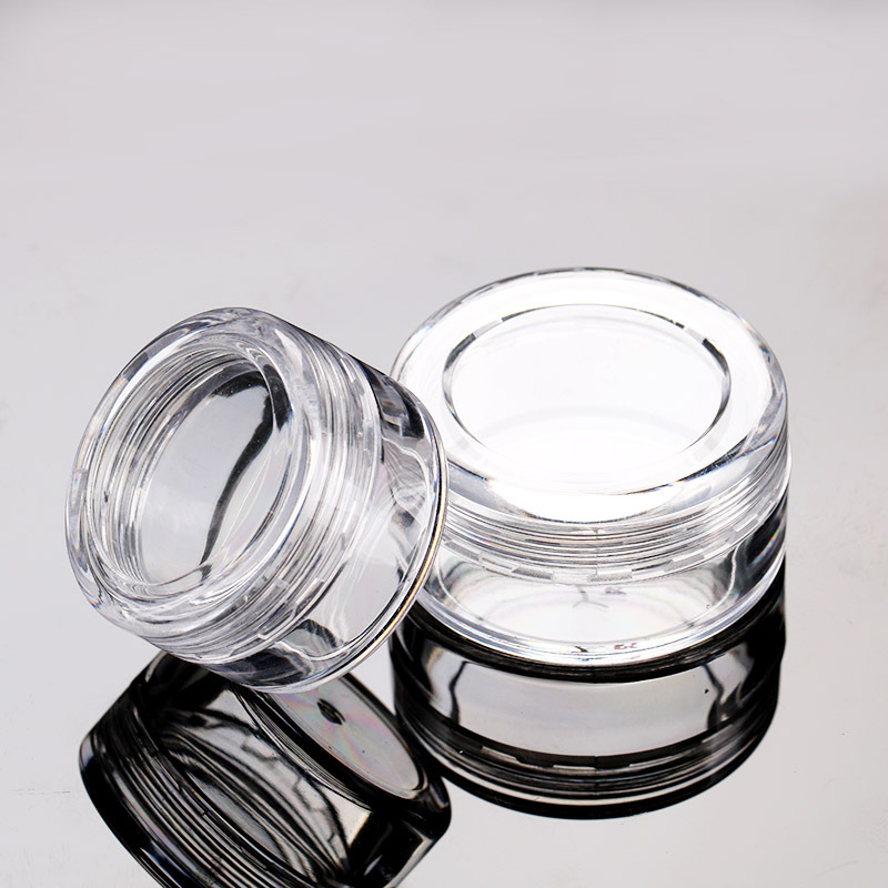 5g 10g empty compact powder uv gel nail polish jar unique shape plastic cylinder container