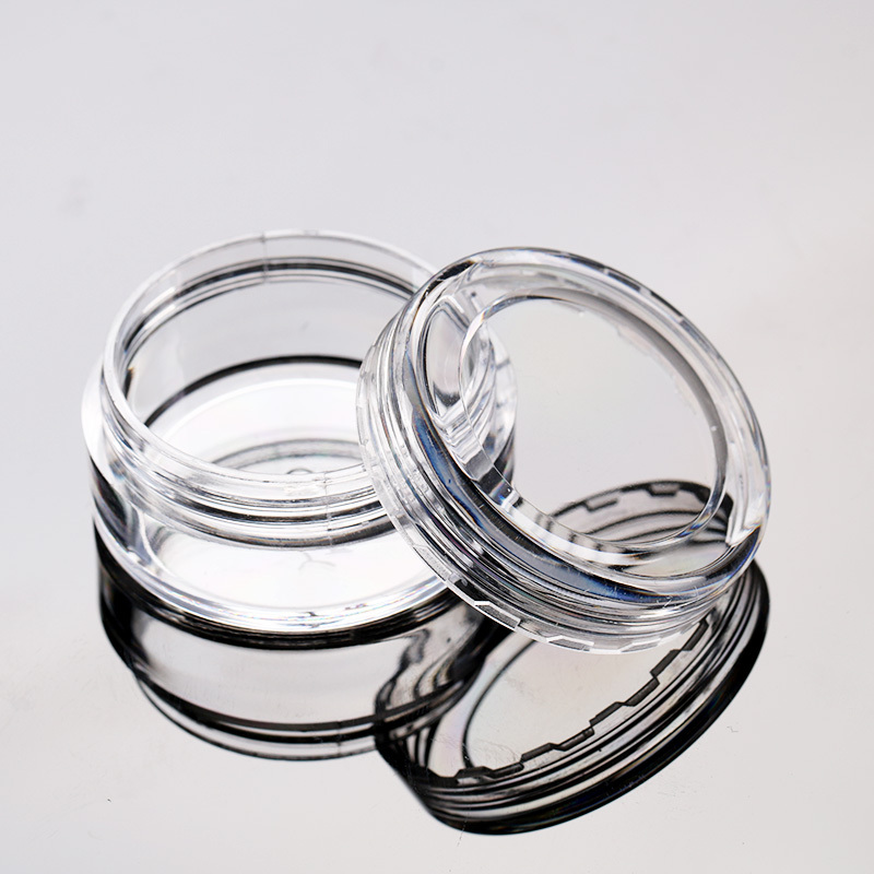 5g 10g empty compact powder uv gel nail polish jar unique shape plastic cylinder container