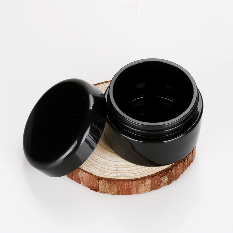 15g black nail gel polish pp plastic cosmetic jar custom nail art glue container