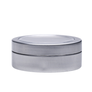 Aluminum tin jar 10ml silver metal round container aluminum jar tin 10g aluminum powder jar with window