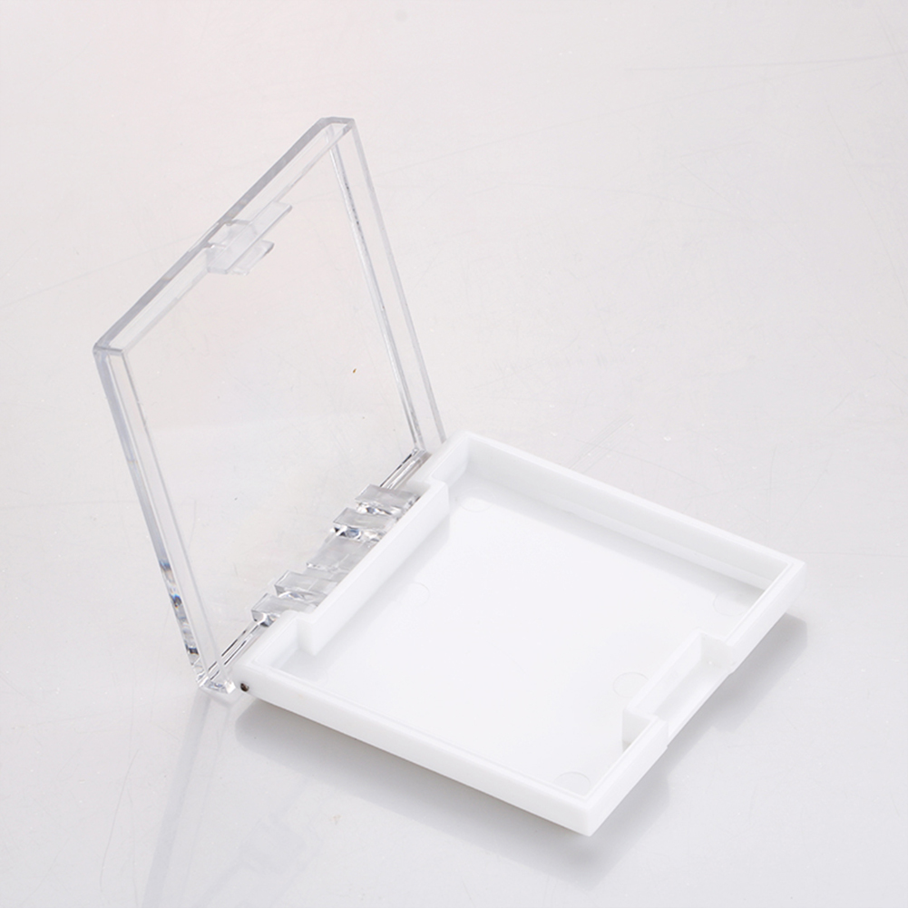 Hot sale wholesale square false eyelash packaging box empty clear cosmetic case