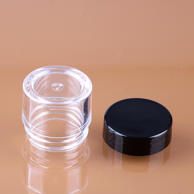8g clear personal glitter loose powder container cheap plastic uv gel polish jar for nail art