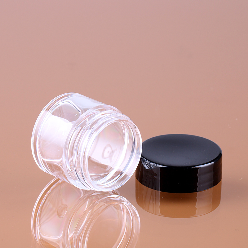 8g clear personal glitter loose powder container cheap plastic uv gel polish jar for nail art