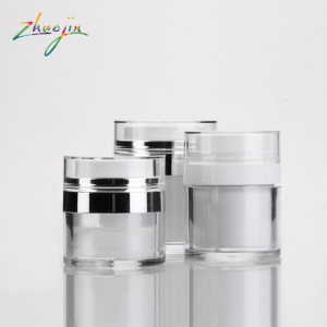 15ml 30ml 50ml personal care lotion plastic jars white airless nail art container for cream