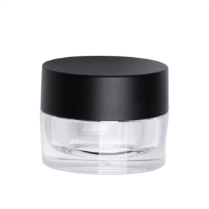 5g luxury small acrylic cosmetic glitter bottle clear loose powder empty cream jar with sifter