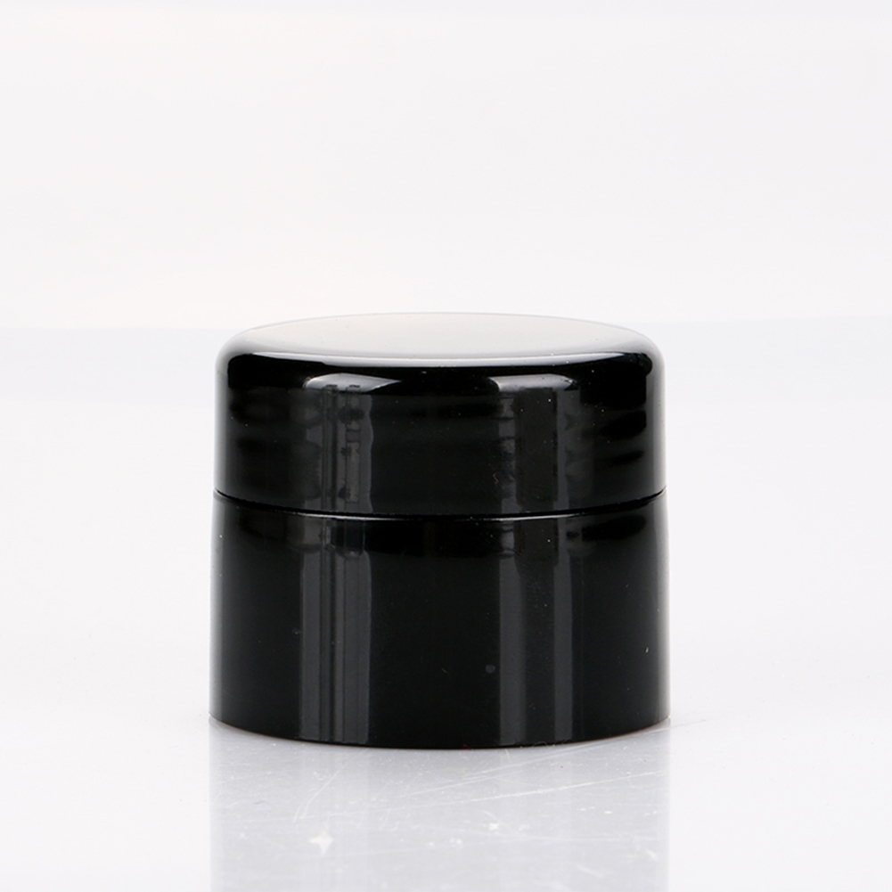 10g cheap custom cosmetic cream plastic jar empty black nail polish bottle in stock
