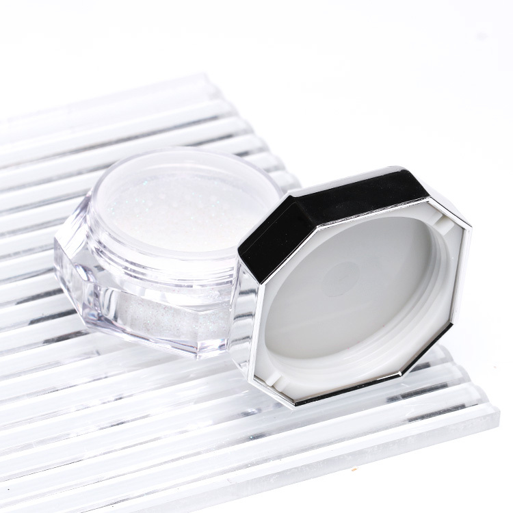 15g acrylic small nail glue unique shaped jar wholesale plastic container for nail polish