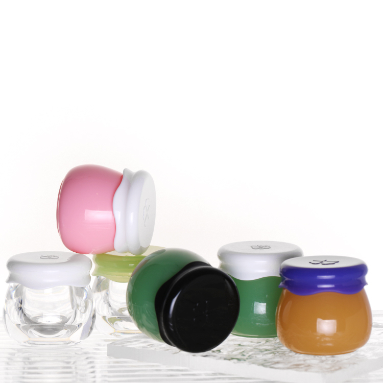 Free sample support for custom OEM ODM 10G Acrylic lovely jam jar face cream Eye Cream cosmetics portable plastic jar