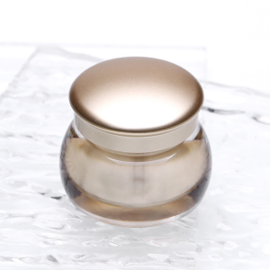 New style skin care cream aluminum cap customized packaging cosmetic acrylic jar