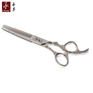 FL-6030Damascus steel hair thinning scissors professional for hair scissors thinning