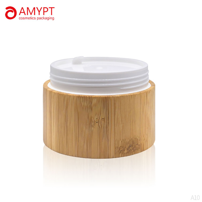 Plastic Jar with Wooden Grain