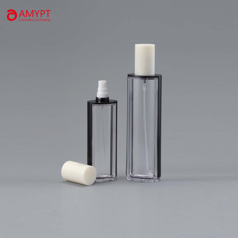 30-120ml High-End Glass-Like Plastic Spray Bottle for Cosmetic Packaging