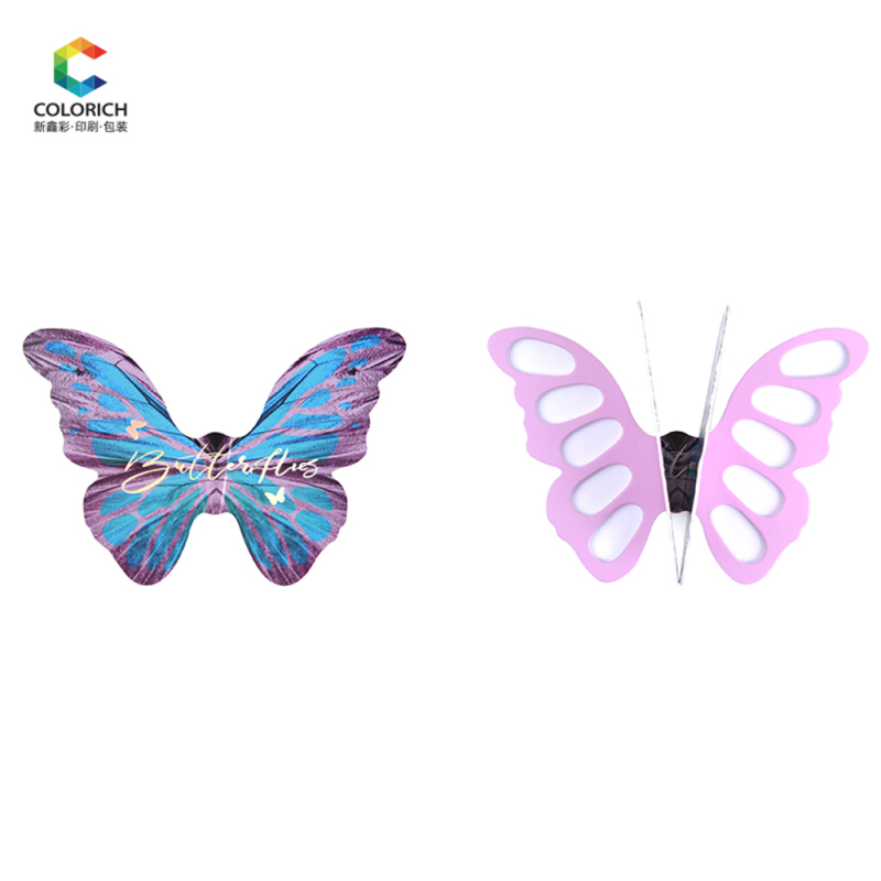 Empty butterfly shape eyeshadow pallet container packaging custom personalized cosmetic low moq eyeshadow palette private label