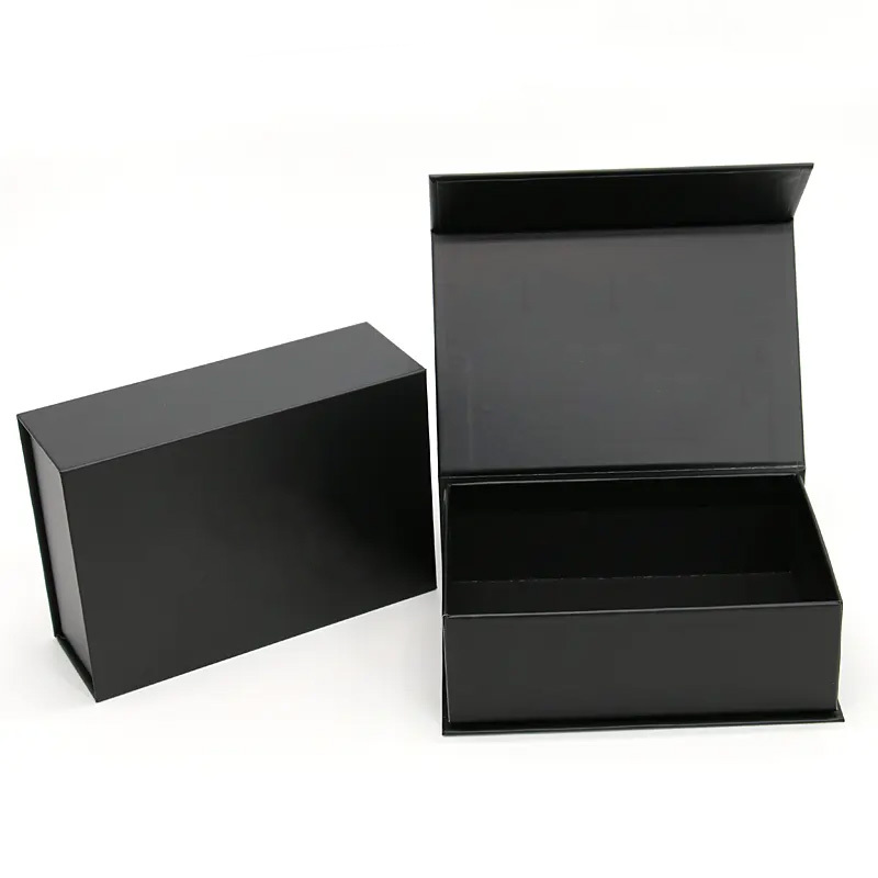 Custom magnetic cardboard paper luxury packaging present foldable card package cosmetics closure gift boxes with magnetic