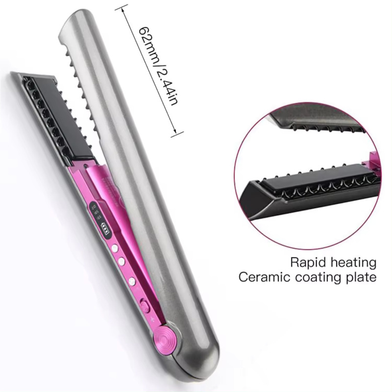 Private Label Cordless Flat Iron Rechargeable Usb Hair Straightener