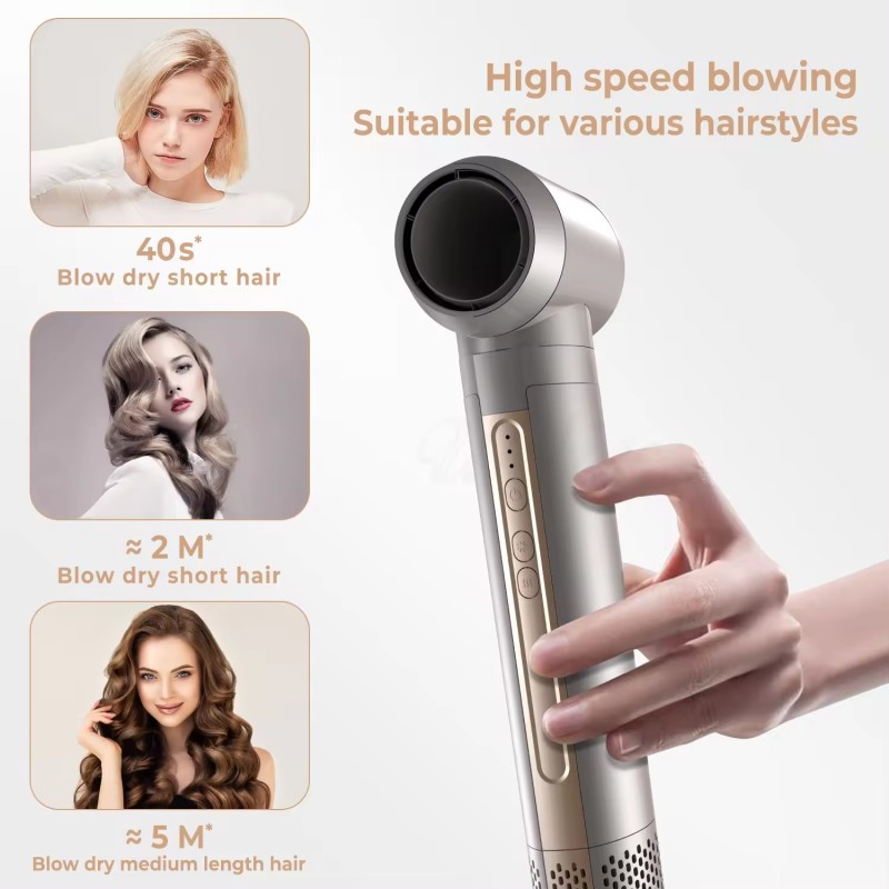 110000rpm Ionic Auto Hot Air Styler Wrap Hair Curler One Step 5 In 1 Blow Dryer Comb Set High Speed Hair Dryer Brush