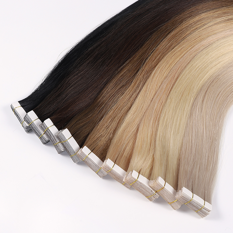 24 inch seamless invisiable tape in hair extensions