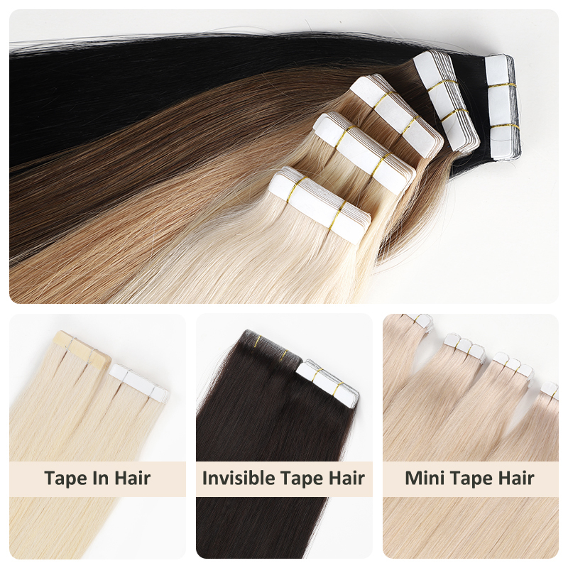 20 inch seamless invisiable tape in hair extensions