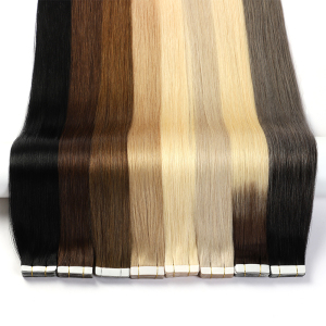 100% Remy Hair 26 Inch 60 Grams Regular Base Long Straight Tape in Hair Extensions